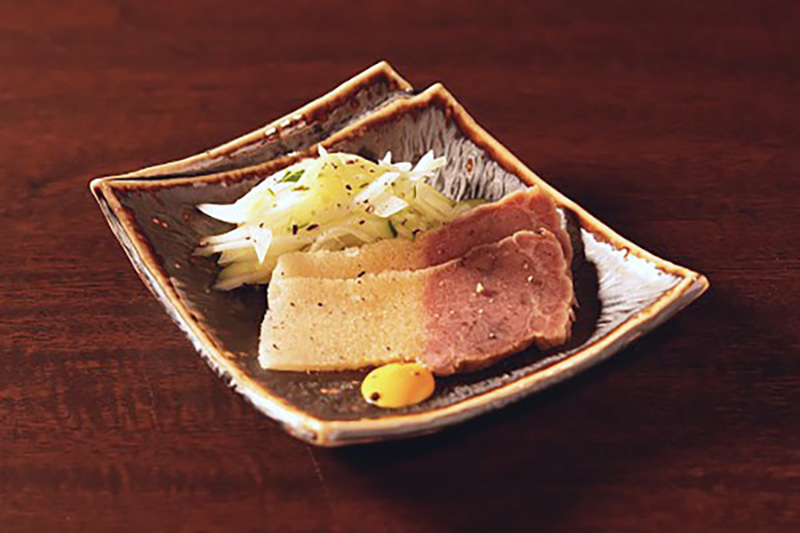 先付け 鮫須ベーコン